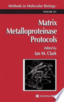 Matrix Metalloproteinase Protocols Book