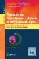 Algebraic and Proof theoretic Aspects of Non classical Logics