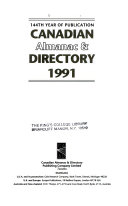 Canadian Almanac And Directory 1991