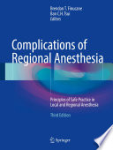 Complications of Regional Anesthesia Book