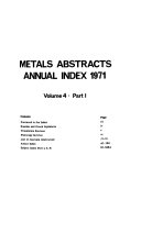 Metals Abstracts Index Book