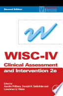 WISC IV Clinical Assessment and Intervention