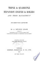 Triple   Quadruple Expansion Engines   Boilers  and Their Management Book