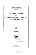 Annual Report of the National Advisory Committee for Aeronautics