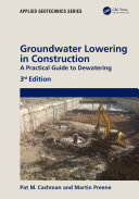 Groundwater Lowering in Construction [Pdf/ePub] eBook