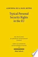 Typical Personal Security Rights In The Eu