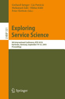 Exploring Service Science