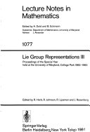 Lie Group Representations