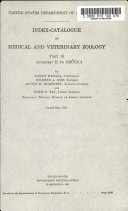 Index-Catalogue of Medical and Veterinary Zoology. Authors