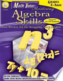 Math Tutor  Mastering Algebra Skills  Grades 4   12