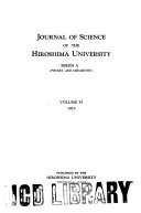 Journal of Science of the Hiroshima University