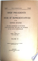 Hinds  Precedents of the House of Representatives of the United States