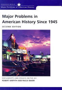 Major Problems in American History Since 1945