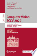 Computer Vision     ECCV 2020 Book