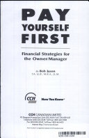 Pay Yourself First   Financial Strategies for the Owner