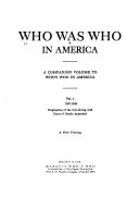 Who was who in America