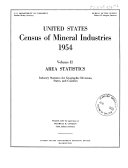 Census of Mineral Industries, 1954: Final Volume