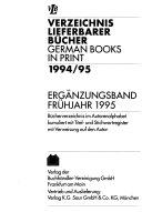 German books in print Book