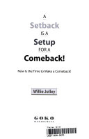 A Setback is a Setup for a Comeback!