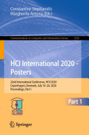HCI International 2020 - Posters