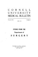 Cornell University Medical Bulletin Book