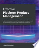 Effective Platform Product Management PDF Book By Tabassum Memon