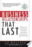 Business Relationships that Last Book PDF
