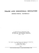 Trade and Industrial Education