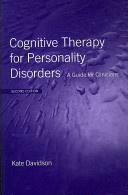 Cognitive Therapy For Personality Disorders