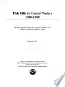 Fish Kills In Coastal Waters 1980 1989
