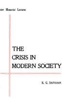 The Crisis in Modern Society