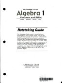 Algebra 1  Grades 8 12 Notetaking Guide