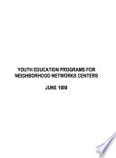 Youth Education Programs for Neighborhood Networks Centers