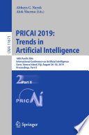 PRICAI 2019  Trends in Artificial Intelligence