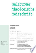 Salzburger Theologische Zeitschrift. 24. Jahrgang, 2. Heft 2020