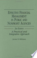 Effective Financial Management in Public and Nonprofit Agencies Book