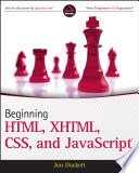 Beginning HTML, XHTML, CSS, and JavaScript