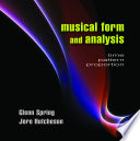 Musical Form and Analysis Book