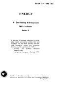 Energy: a Continuing Bibliography with Indexes