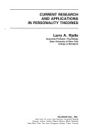 Current Research and Applications in Personality Theories Book