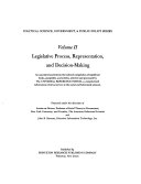 Legislative Process  Representation  and Decision making Book
