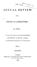 Annual Review  Or  Register of Literature