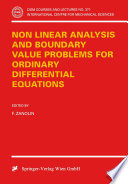 Non Linear Analysis and Boundary Value Problems for Ordinary Differential Equations