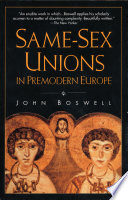 Same Sex Unions in Premodern Europe