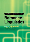 The Cambridge Handbook of Romance Linguistics by Adam Ledgeway PDF