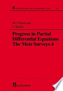 Progress in Partial Differential Equations
