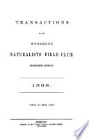 Transactions of the Woolhope Naturalists  Field Club Book