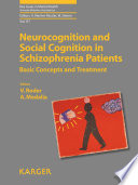 Neurocognition and Social Cognition in Schizophrenia Patients Book