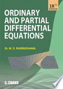 Ordinary and Partial Differential Equations PDF Book By M.D.Raisinghania