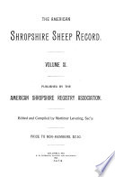 The American Shropshire Sheep Record Book PDF